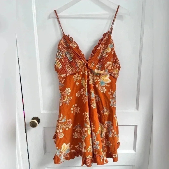 Free People Cord Looking Glass Mini Dress Like New - Picture 1 of 4